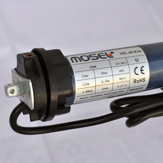 Mosel SEL60K 10 NM Kısa Panjur Motoru 